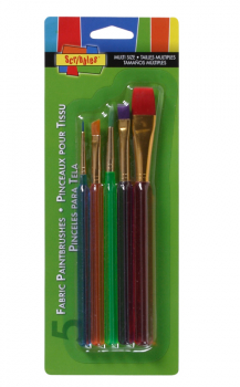 Scribbles Fabric Paintbrushes (5 piece set)