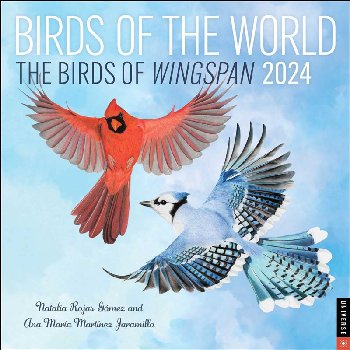 Birds of the World: Birds of Wingspan 2024 Wall Calendar