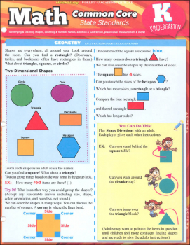 Math Common Core State Standards Kindergarten Quick Study | Bar Charts