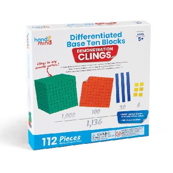 Differentiated Base Ten Blocks Demo Clings (Manipulative Clings)