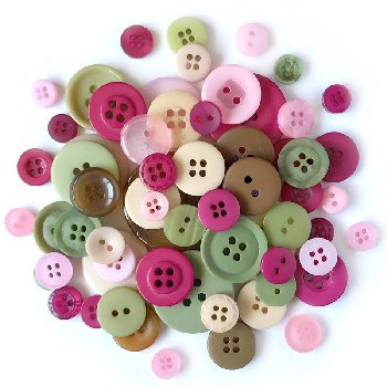 Buttons Galore Button Tote - Rose Garden (3.5oz)