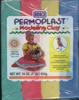 Permoplast Modeling Clay - 1 lb. Assorted Colors