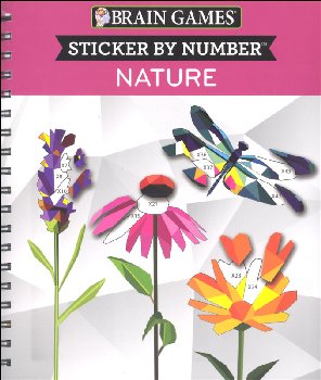 Sticker by Number - Nature (Brain Games) 156 pages