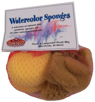 Natural Sea Sponges Craft Sack - 6 Sponges, Assorted