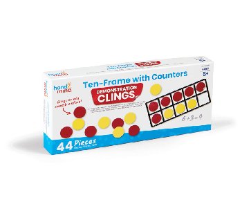 Ten-Frames with Counters Demo Clings (Manipulative Clings)