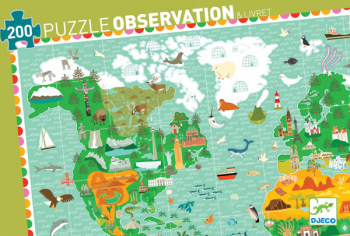 Around the World Observation Puzzle (200 Pieces)
