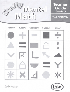 Daily Mental Math Teacher Manual Gr 3