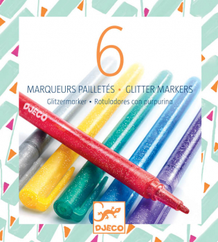 Glitter Markers (Pack of 6)
