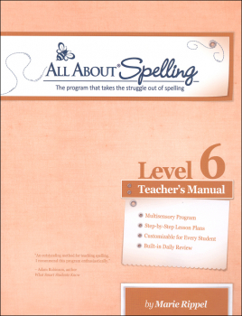 All About Spelling Level 6 Teacher's Manual