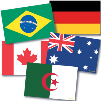Instructional Accents: International Flags (72 flags)