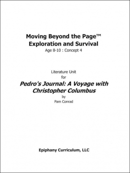 Pedro's Journal - Additional Set of Student Activity Pages