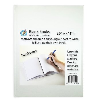 Blank Book (White, Hardcover) 8.5" x 11"