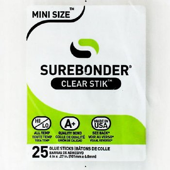 Surebonder All-Temperature Mini Glue Sticks - package of 25 (4")