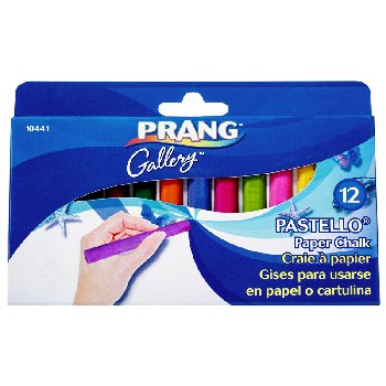 Prang Pastello Paper Chalk - 12 Color Box