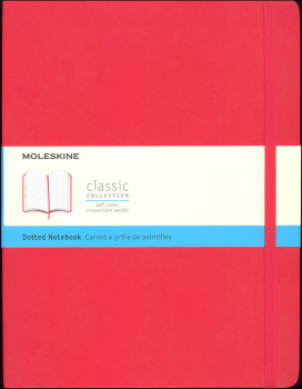 Classic Scarlet Red Softcover X-Large Notebook - Dotted