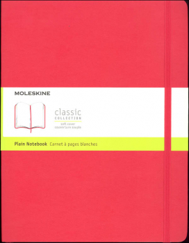 Classic Scarlet Red Softcover X-Large Notebook - Plain