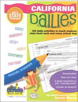 California Dailies: 180 Daily Activities for Kids