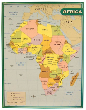 Africa Map Chart