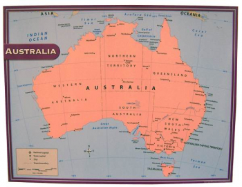 Australia Map Chart