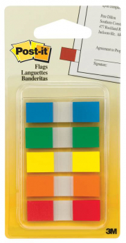 Post-It 1/2" Flags - Assorted Colors