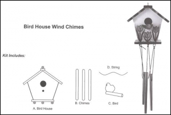 Bird House Wind Chimes Kit