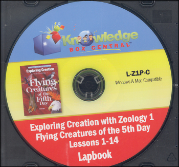 Apologia Exploring Creation With Zoology 1 Complete Lapbook Package CD-ROM
