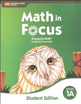 Math in Focus 2020 Student Edition Course 1A