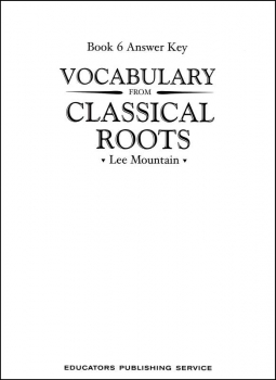 Vocabulary From Classical Roots 6 Answer Key