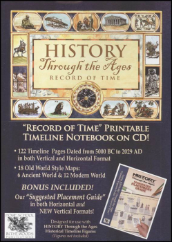 Record of Time Printable Timeline Notebook on CD