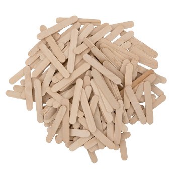 Junior Craft Sticks - Natural 2 1/2" x 3/8" (150 pieces)