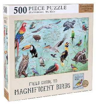 Field Guide to Magnificent Birds Puzzle (500 piece)