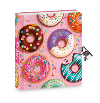 Donut Lock & Key Diary