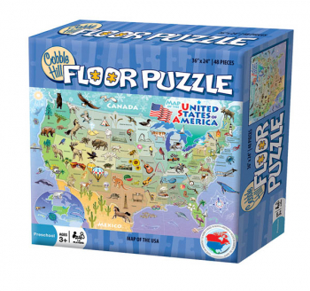 Map of the USA Floor Puzzle (48 piece)