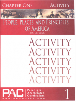 People, Places, and Principles of America Chapter 1 Activities