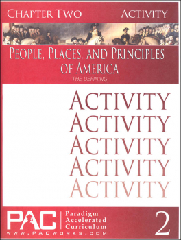 People, Places, and Principles of America Chapter 2 Activities
