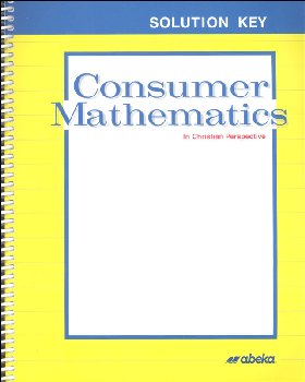 Consumer Mathematics Solution Key
