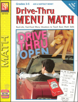 Drive-Thru Menu Math - Add & Subtract Money