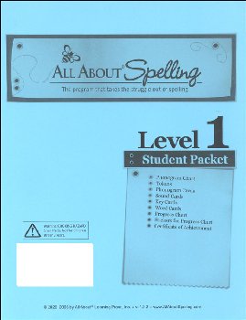 All About Spelling Level 1 Student Material Packet