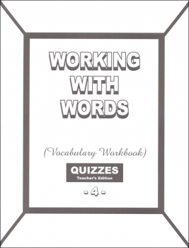 Working with Words 4 Quizzes Answer Key