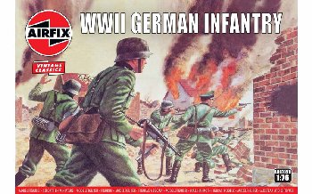 WWII German Infantry Figures (1:76 Scale)