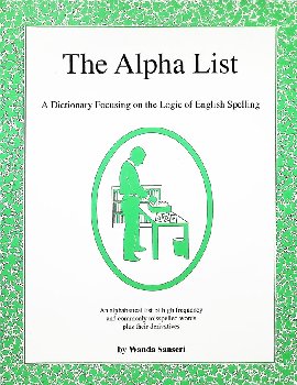 Alpha List: Dictionary Focusing on the Logic of English Spelling