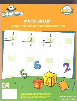 Math Line-Up Pad - Single Digit (Channie's Math)