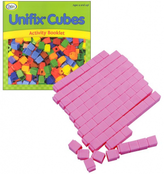 Pink Unifix Cubes (100)