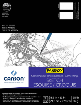 Canson Comic/Manga Sketch Paper (8.5" x 11") 50 sheets