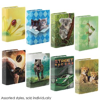 Stretchable Jumbo Book Cover 9x11" Photo Real Prints (Assorted Design)