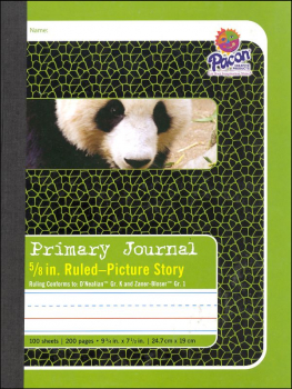 Composition Book - D'Nealian (K), Zaner-Bloser (1) 5/8" Ruled, Picture Story