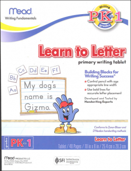Learn to Letter Primary Writing Tablet | Mead Products