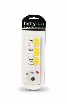 Hefty Index Tabs - 1" x 1.5" - 50 count (assorted colors) 13106
