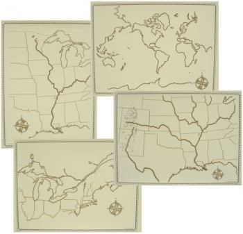Holling C. Holling Map Set (4 Maps)