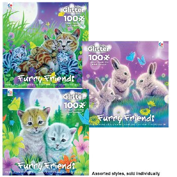 Furry Friends Puzzles (Assorted Style) 100 Piece